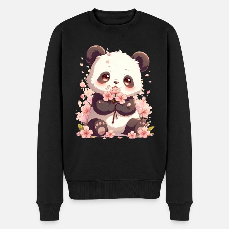 Panda Ours Panda géant japonais - Pull Premium bio Homme - noir