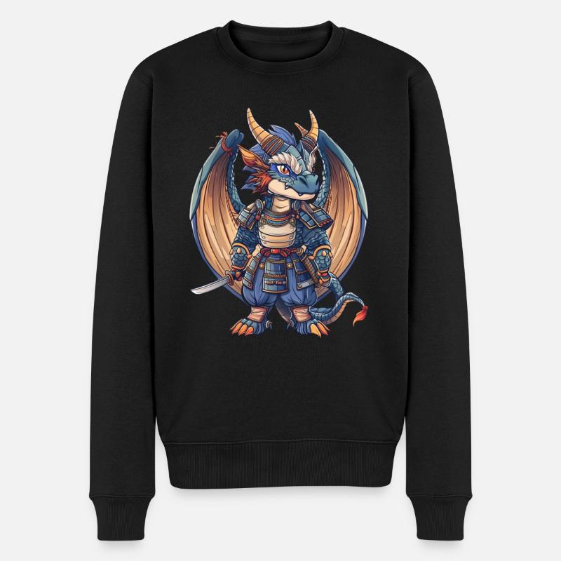Dragon Samouraï Dragon Japonais Enfants - Pull Premium bio Homme - noir