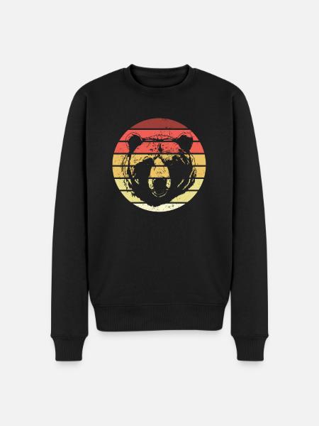 Grizzly Bear Brown Bear - Men's Premium Organic Jumper - black
