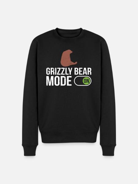 Grizzly Bear Brown Bear - Men's Premium Organic Jumper - black
