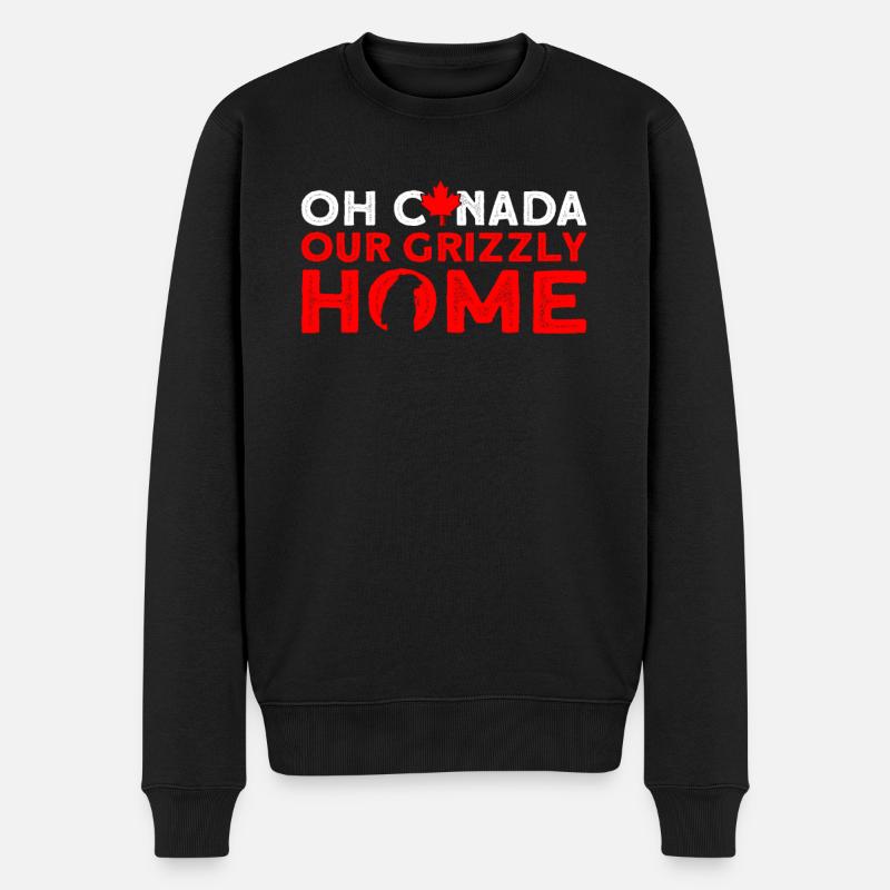 Grizzli Ours brun du Canada - Pull Premium bio Homme - noir
