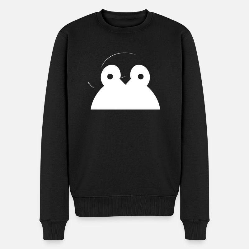 Pingouin Kawaii Pingouin Mignon - Pull Premium bio Homme - noir