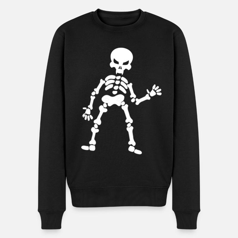 squelette - Pull Premium bio Homme - noir