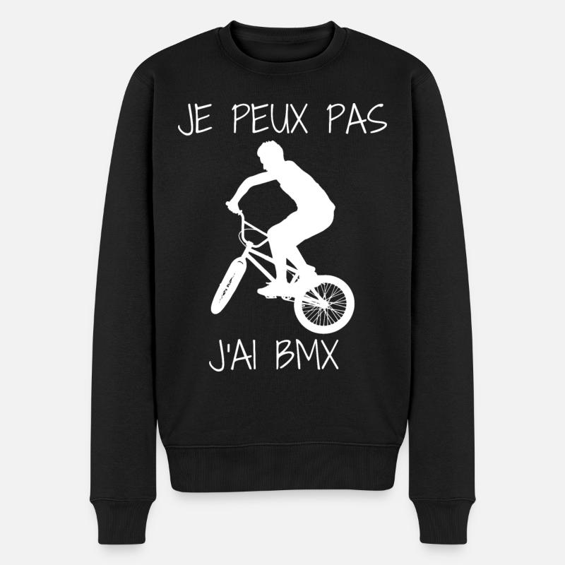 Je Peux Pas J'ai BMX - Vélo Freestyle Bicross - Pull Premium bio Homme - noir