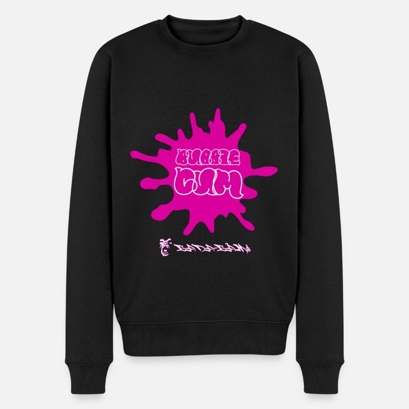 Bubblegum - Männer Premium Bio Pullover - Schwarz