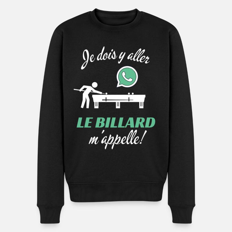 Le billard m'appelle cadeau - Pull Premium bio Homme - noir