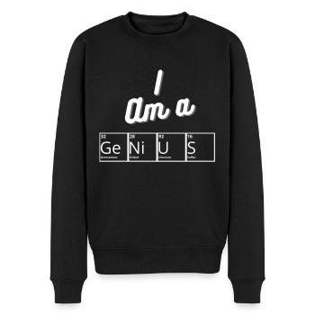 I am a Genius Periodic Table - Männer Premium Bio Pullover - Schwarz - Vorne - Nico (187cm)