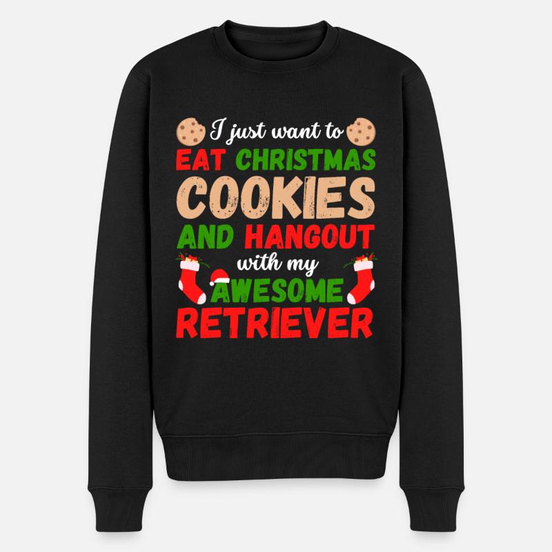Cookies de Récupération de Noël - Pull Premium bio Homme - noir