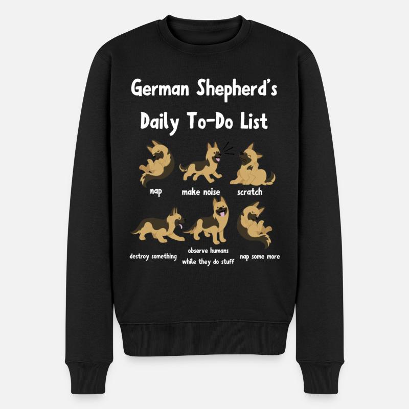 Berger allemand - Pull Premium bio Homme - noir