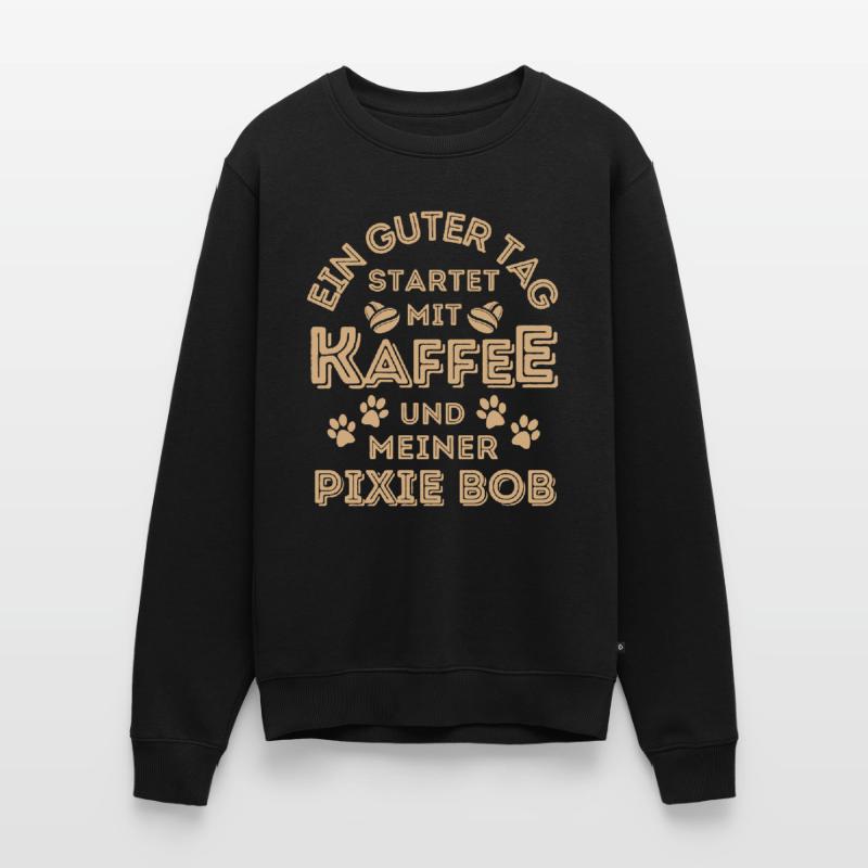 Pixie Bob Katze Kaffee Cafe Männer Premium Bio Pullover