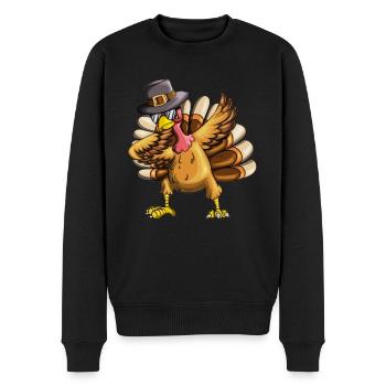 Vacances Thanksgiving Dab Dabbing Costume pour enfants - Pull Premium bio Homme - noir - Devant - Nico (187cm)