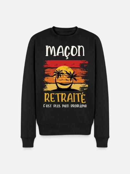maçon retraité - Pull Premium bio Homme - noir