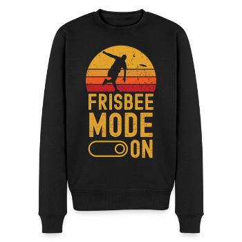 Frisbee Fashion on retro vintage - Men's Premium Organic Jumper - black - Front - Nico (187cm)