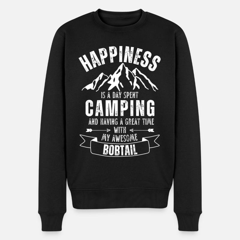 Camping et Bobtail - Pull Premium bio Homme - noir