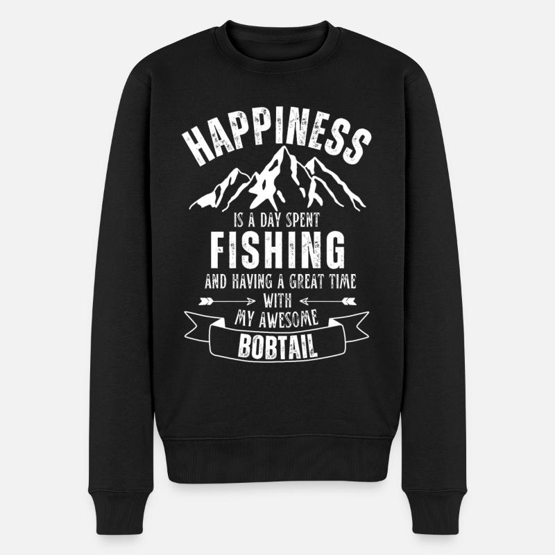 Pêche et bobtail - Pull Premium bio Homme - noir