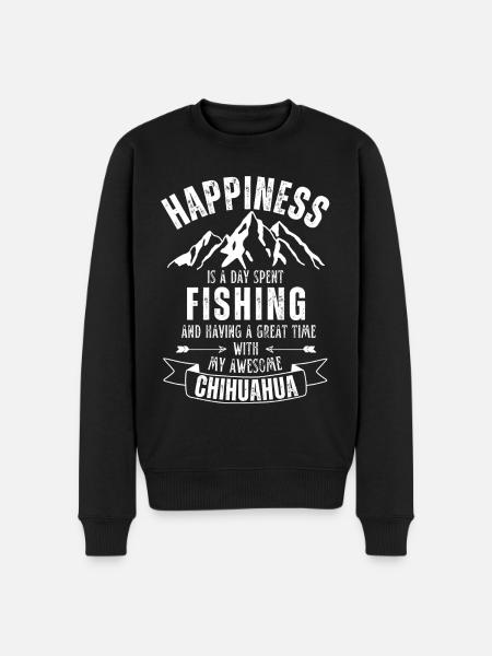 Pêche et Chihuahua - Pull Premium bio Homme - noir