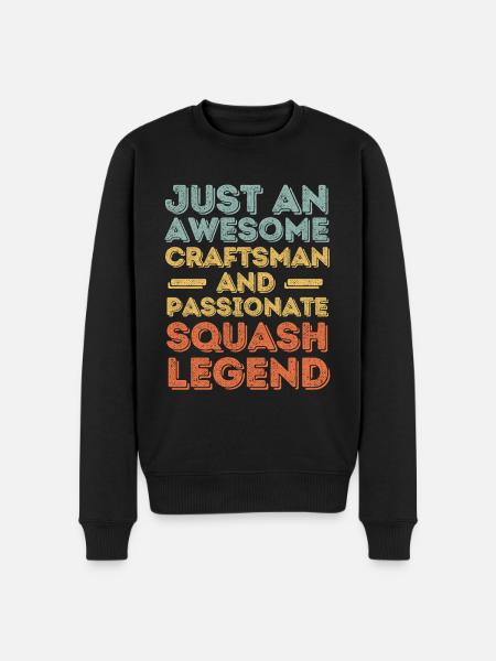 Artisan Squash retro - Men's Premium Organic Jumper - black