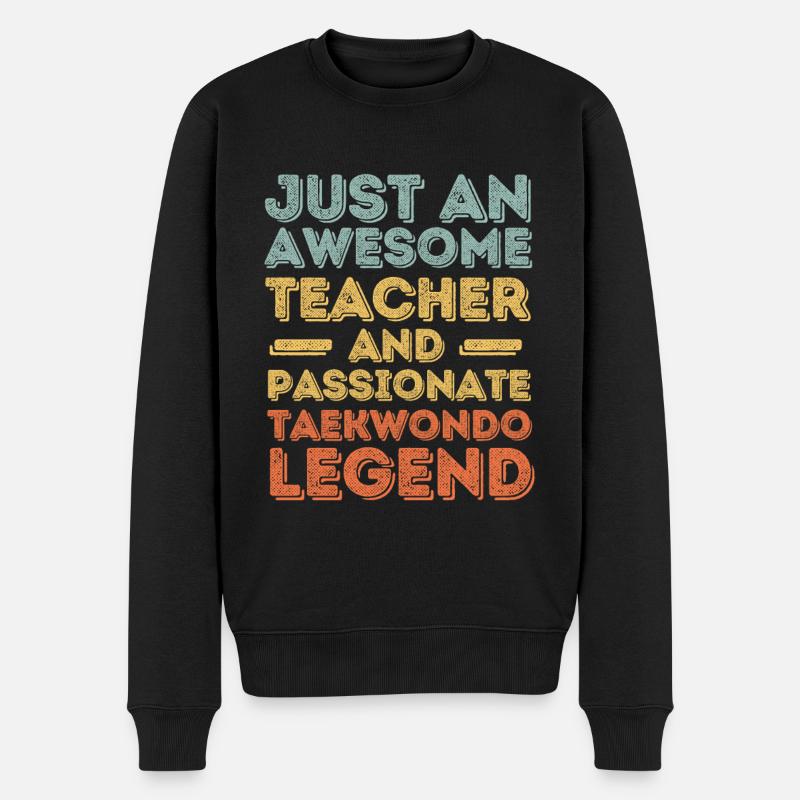 Professeur de Taekwondo rétro - Pull Premium bio Homme - noir
