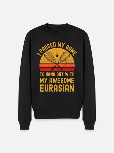 Squash and Eurasian - Men's Premium Organic Jumper - black