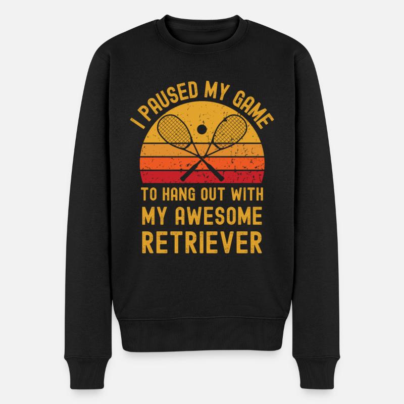 Courges et retrievers - Pull Premium bio Homme - noir