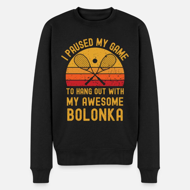 Courge et Bolonka - Pull Premium bio Homme - noir