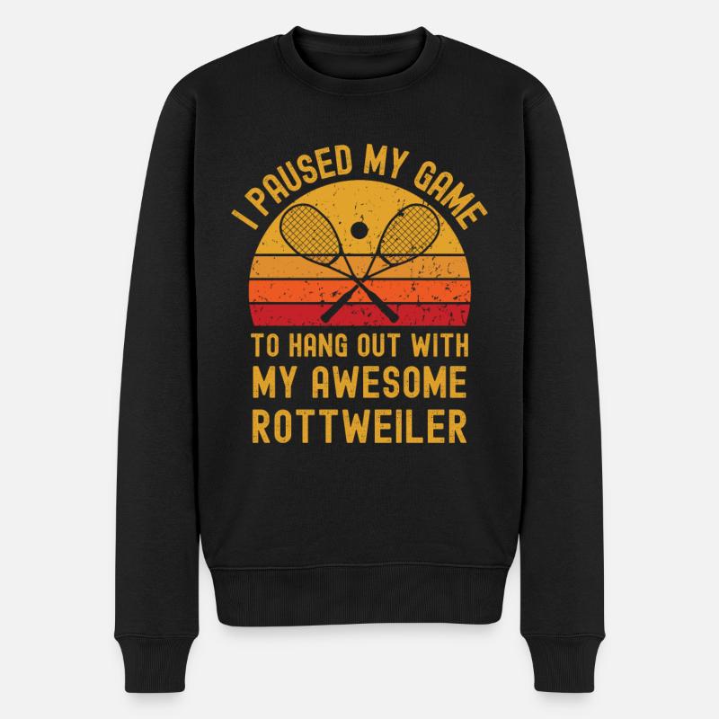 Courge et Rottweiler - Pull Premium bio Homme - noir