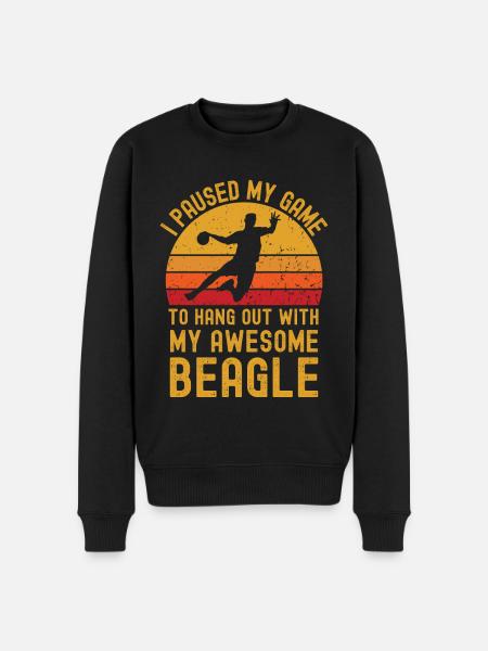 Handball et Beagle - Pull Premium bio Homme - noir