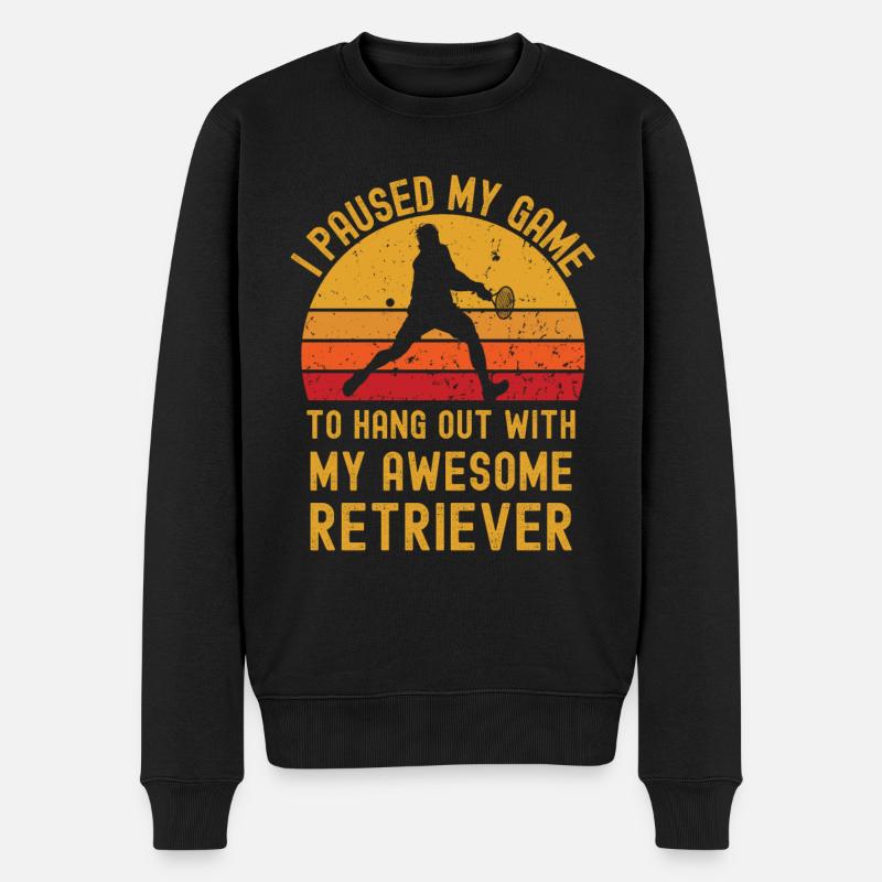 Tennis et retrievers - Pull Premium bio Homme - noir