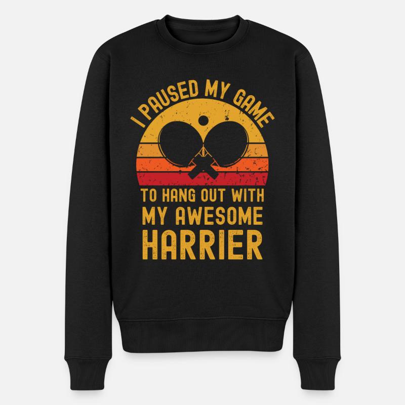 Tennis de table et Harrier - Pull Premium bio Homme - noir
