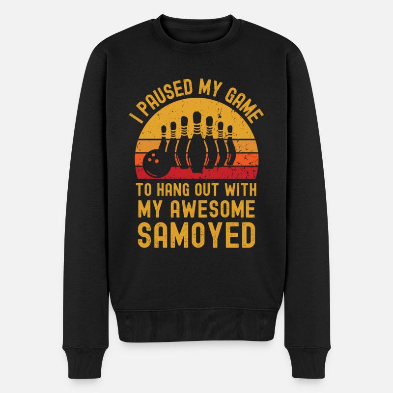Bowling et Samoyède - Pull Premium bio Homme - noir