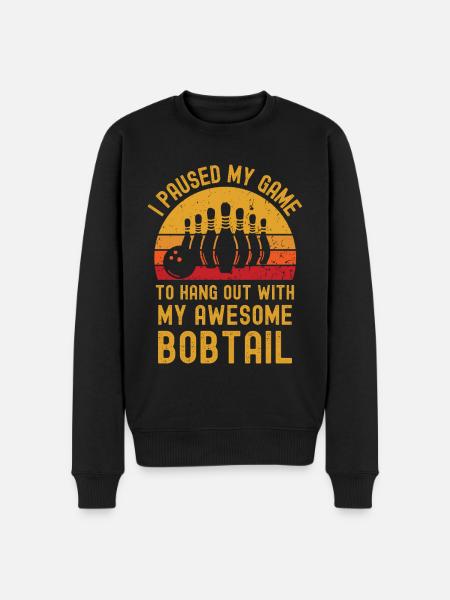 Bowling and Bobtail - Men's Premium Organic Jumper - black