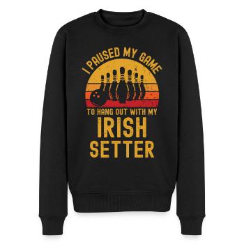 Bowling and Irish-Setter - Men's Premium Organic Jumper - black - Front - Nico (187cm)
