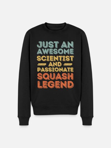 Scientist Squash retro - Men's Premium Organic Jumper - black