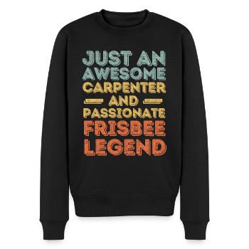 Zimmermann Frisbee retro - Men's Premium Organic Jumper - black - Front - Nico (187cm)