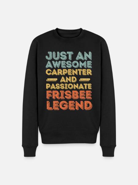 Zimmermann Frisbee retro - Men's Premium Organic Jumper - black