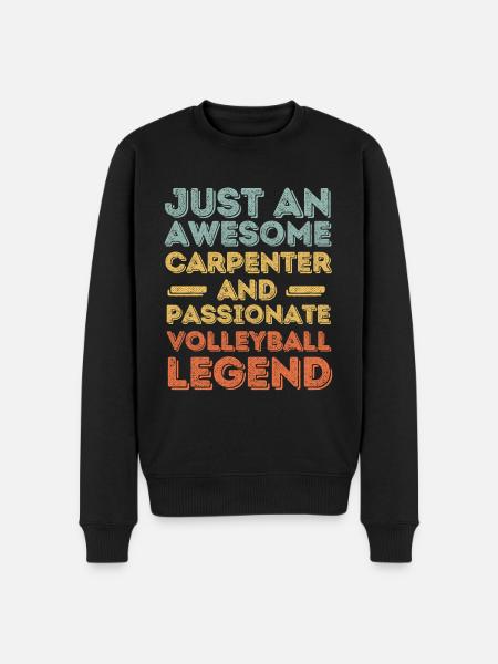 Zimmermann Volleyball retro - Men's Premium Organic Jumper - black