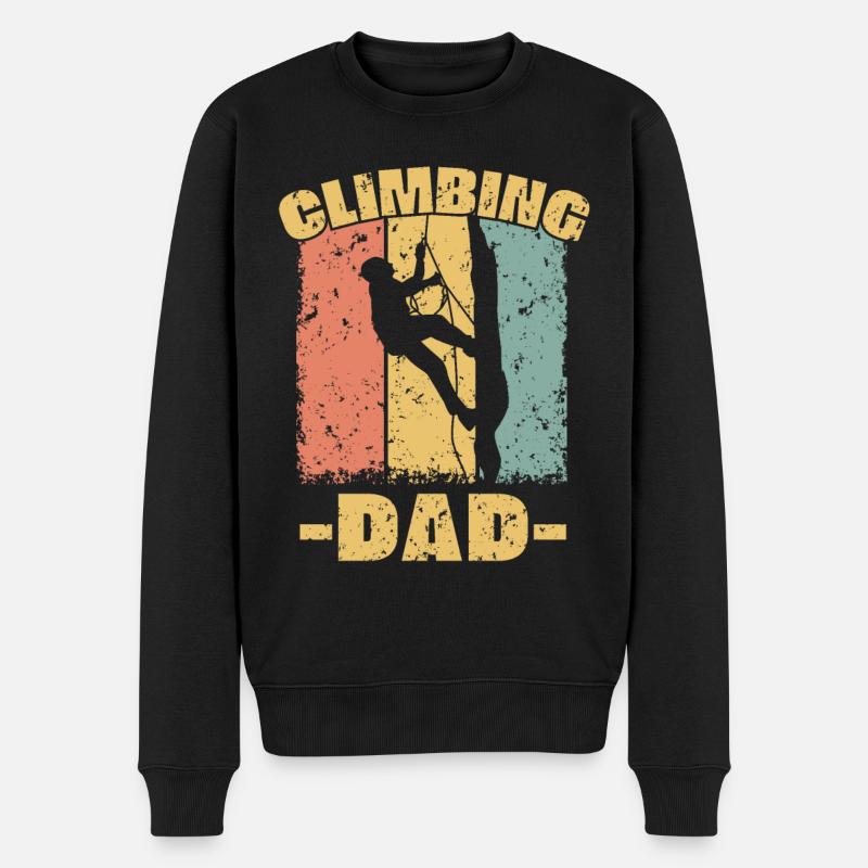 Escalade papa rétro - Pull Premium bio Homme - noir