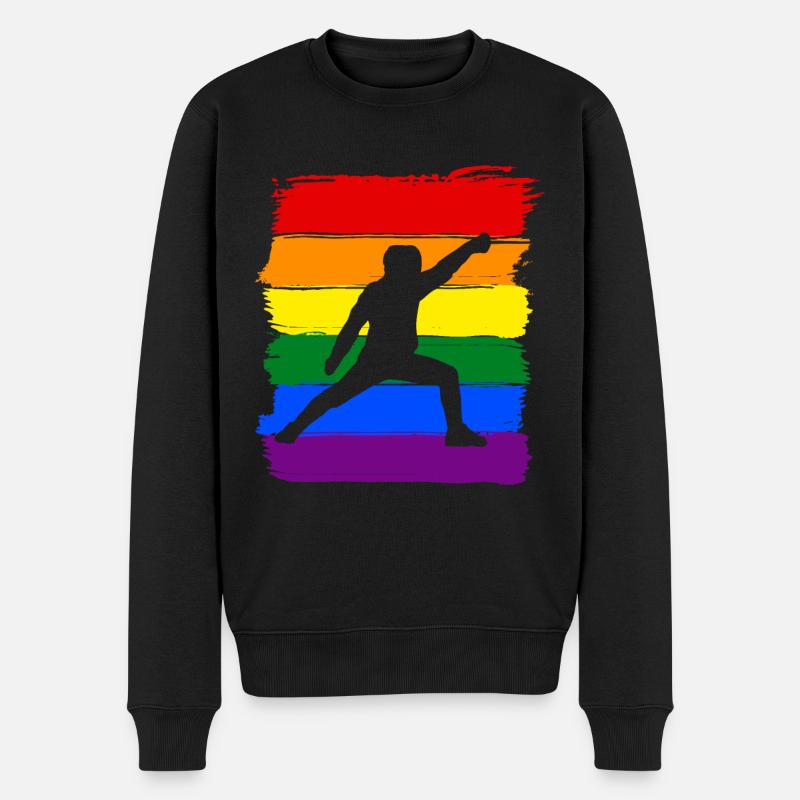 Escrime LGBT Pride - Pull Premium bio Homme - noir