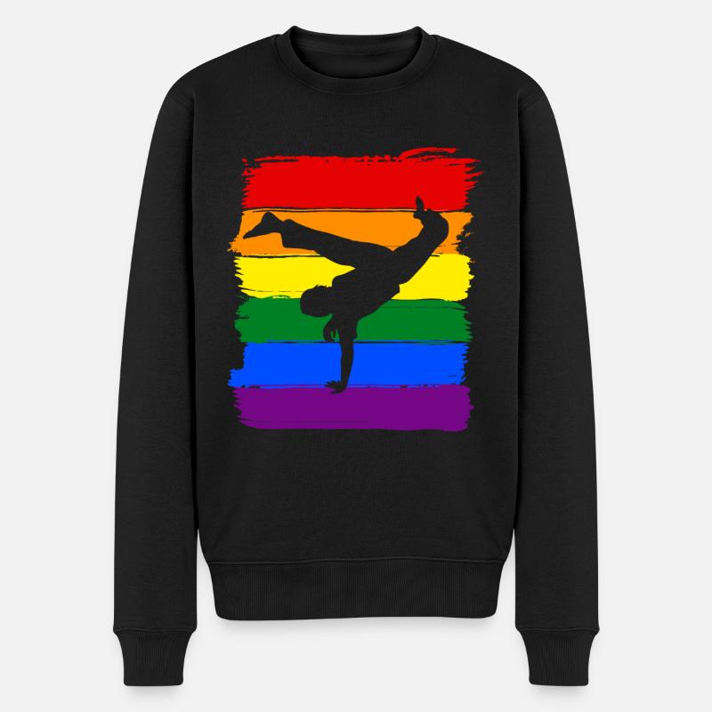 Capoeira LGBT Pride - Pull Premium bio Homme - noir