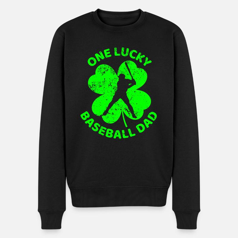 Baseball Trèfle de la Saint-Patrick - Pull Premium bio Homme - noir