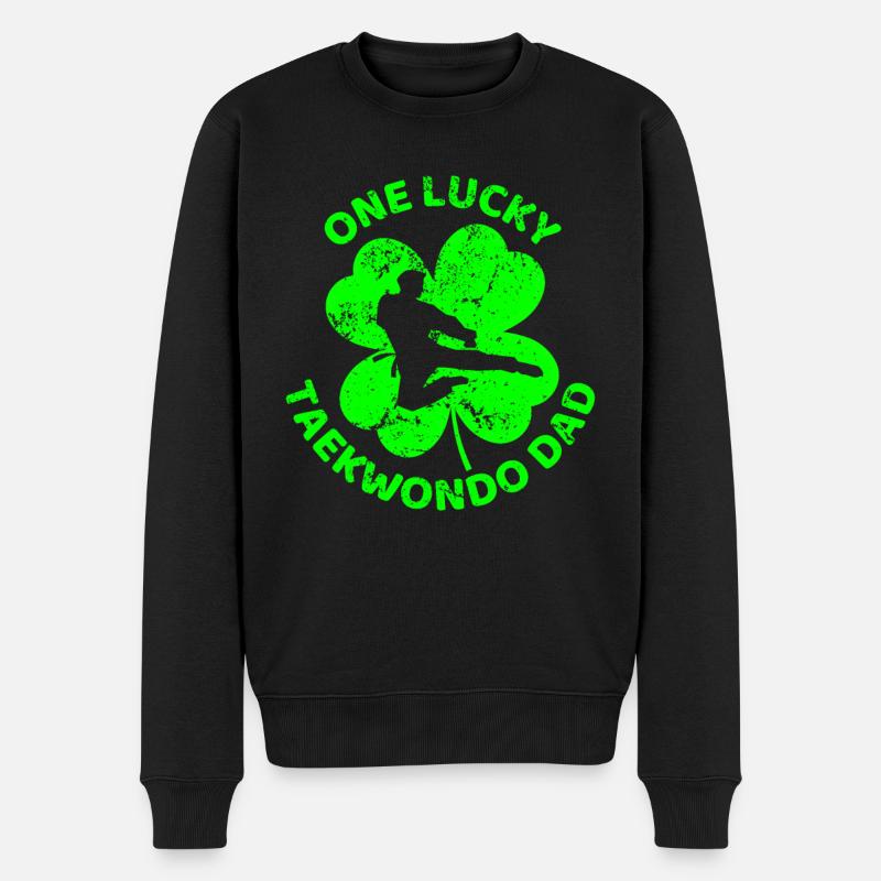 Taekwondo Trèfle de la Saint-Patrick - Pull Premium bio Homme - noir