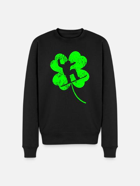 Snowboard Trèfle de la Saint-Patrick - Pull Premium bio Homme - noir