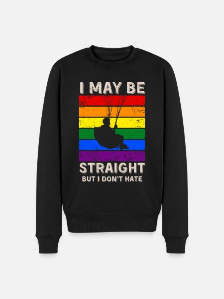 Paragliding LGBT Rights - Men's Premium Organic Jumper - black