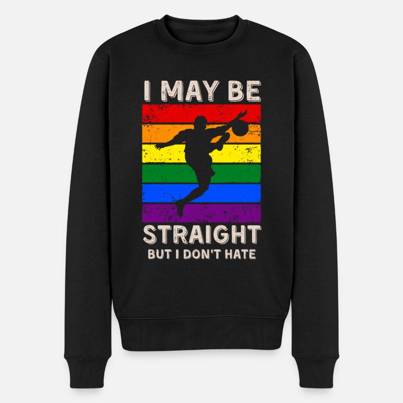 Fußball LGBT-Rechte - Männer Premium Bio Pullover - Schwarz