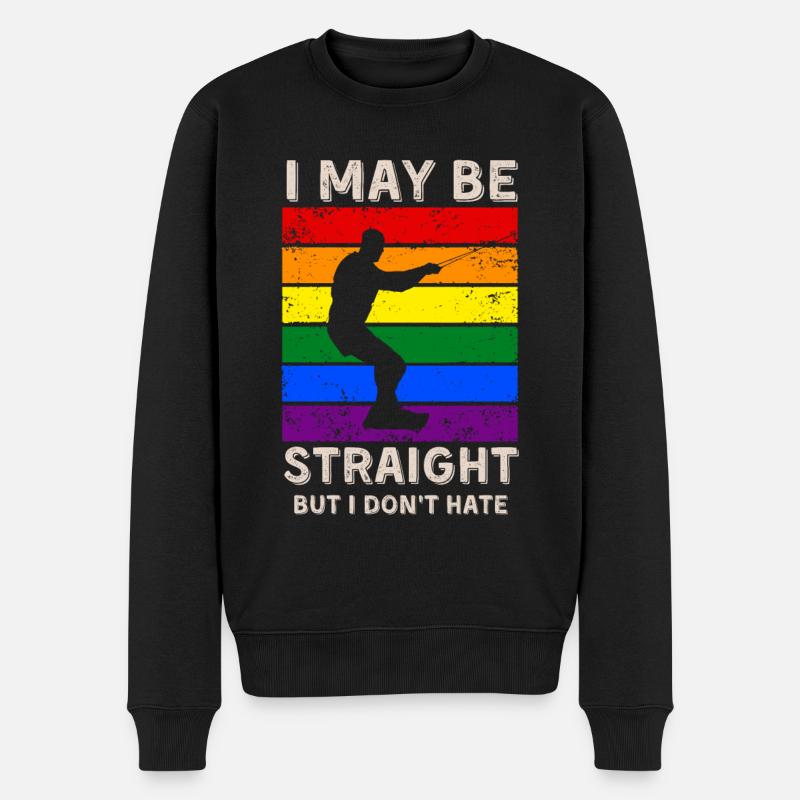 Wakeboard Droits LGBT - Pull Premium bio Homme - noir