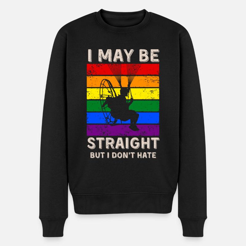Paramotoring LGBT Rights - Men's Premium Organic Jumper - black