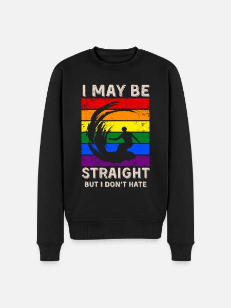 Surfing LGBT Rights - Men's Premium Organic Jumper - black