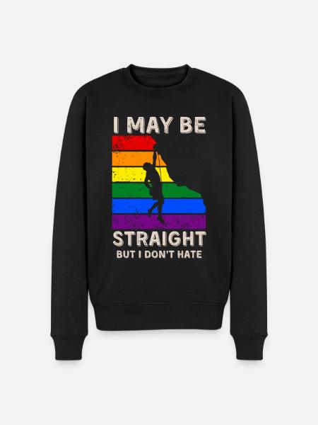 Climbing LGBT Rights - Men's Premium Organic Jumper - black