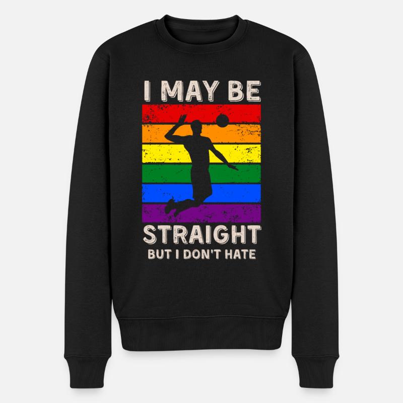 Volleyball Droits LGBT - Pull Premium bio Homme - noir