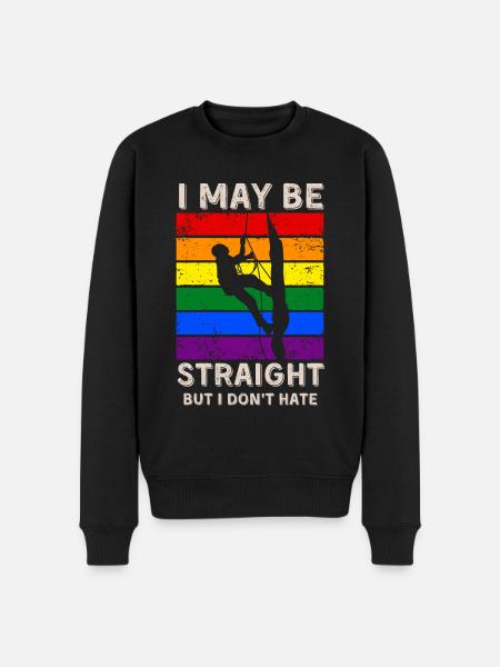 Climbing LGBT Rights - Men's Premium Organic Jumper - black